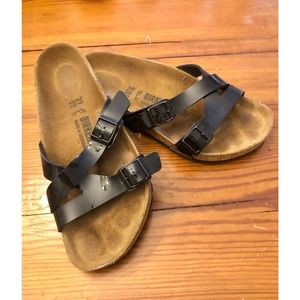 Birkenstock Yao Slide Sandals Black Size 39/8.5